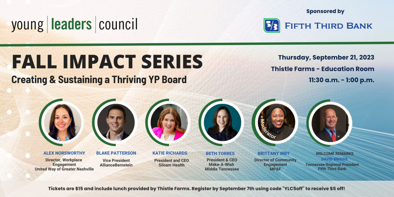 YLC Impact Series Event PurposeDriven Board Leadership Young Leaders Council