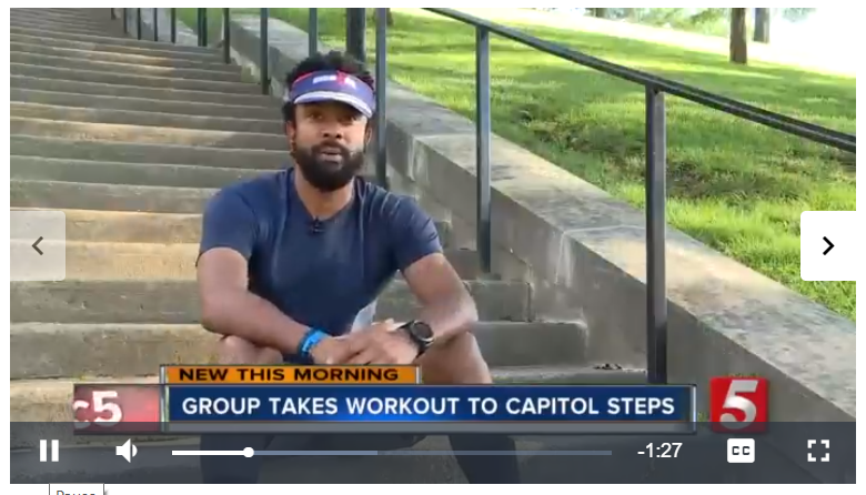 YLC Former Board Chair James Crumlin Making News for His Capitol Steps Workout
