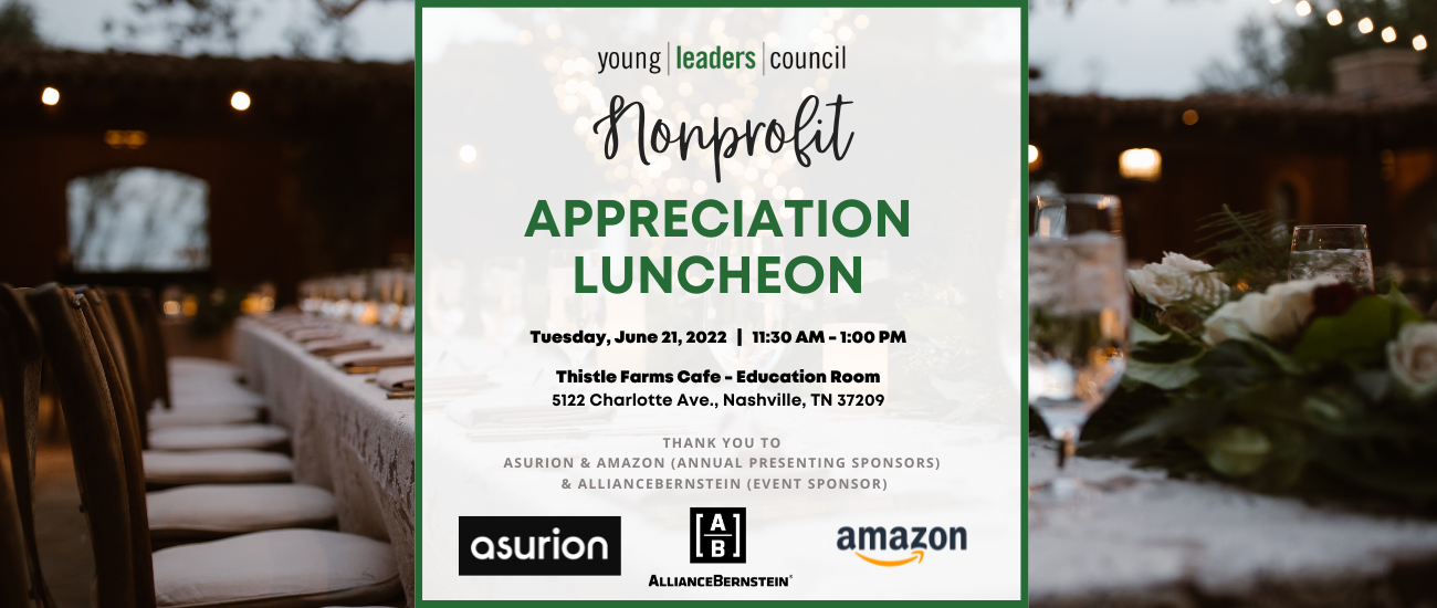 YLC 2022 Appreciation Luncheon banner